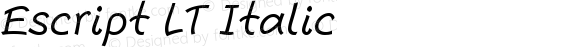 Escript LT Italic