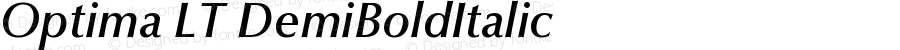Optima LT DemiBoldItalic