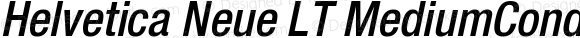 Helvetica LT 67 Medium Condensed Oblique