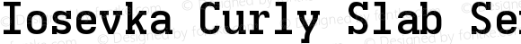 Iosevka Curly Slab Semibold Extended