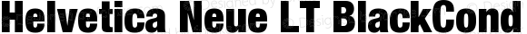 Helvetica Neue LT BlackCond