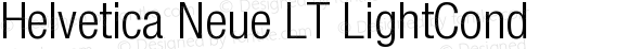 Helvetica Neue LT LightCond