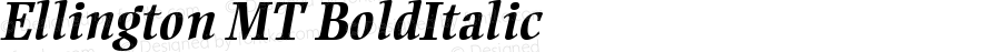Ellington MT Bold Italic