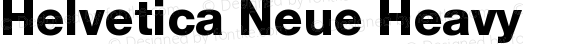 Helvetica Neue Heavy