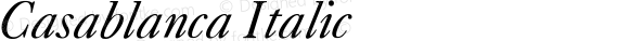 Casablanca Italic