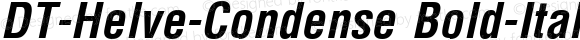 DT-Helve-Condense Bold-Italic 1.0 Sat Jan 30 11:29:23 1993