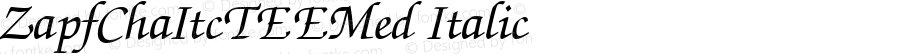 ZapfChaItcTEEMed Italic Version 001.005