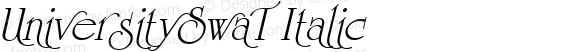 UniversitySwaT Italic