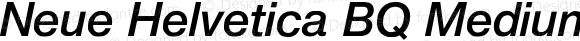 Neue Helvetica BQ MediumItalic