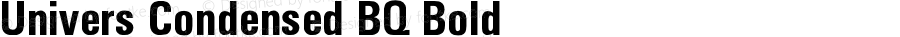 Univers Condensed BQ Bold