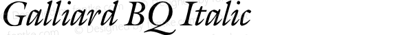 Galliard* Italic