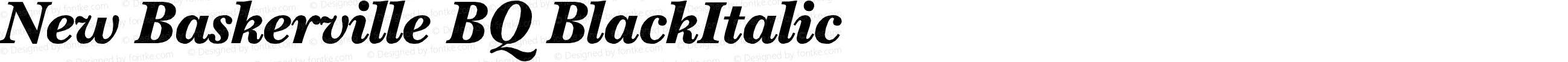 New Baskerville* Black Italic