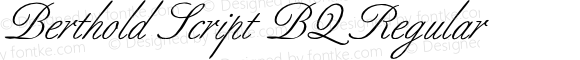 Berthold Script (R) Regular