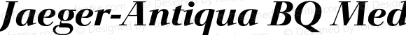 Jaeger-Antiqua BQ MediumItalic