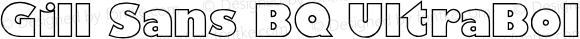 Gill Sans BQ UltraBoldOutline