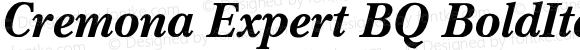 Cremona Expert Bold Italic OsF