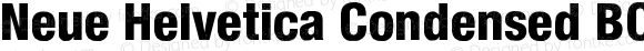 Neue Helvetica Condensed BQ Heavy