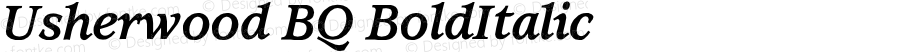 Usherwood Bold Italic