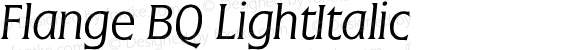 Flange BQ LightItalic