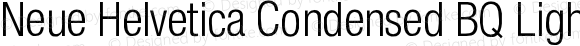 Neue Helvetica Condensed BQ Light
