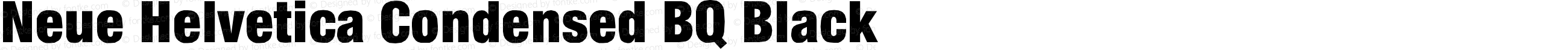 Neue Helvetica Condensed 97 Black