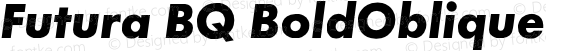 Futura Bold Oblique