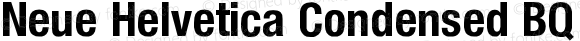 Neue Helvetica Condensed BQ Bold