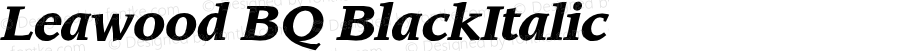 Leawood* Black Italic