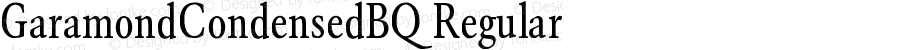 Garamond (R) Condensed