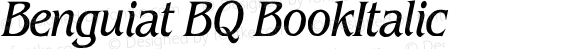 Benguiat* Condensed Book Italic
