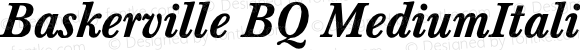 Baskerville BQ MediumItalic