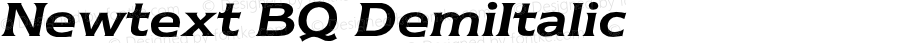 Newtext Demi Italic