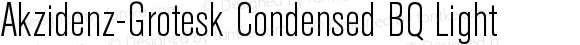 Akzidenz-Grotesk (R) Condensed Light