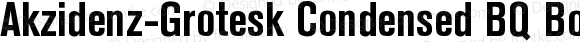 Akzidenz-Grotesk (R) Condensed Bold