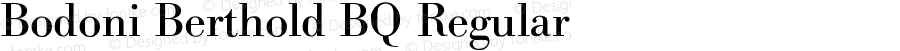 Bodoni (R) Regular