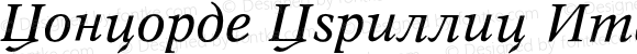 Concorde Cyrillic Italic