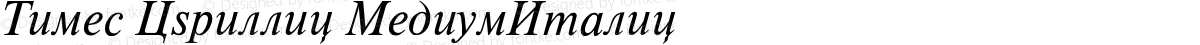 Times Cyrillic MediumItalic