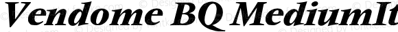 Vendome BQ MediumItalic