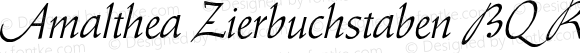 Amalthea Zierbuchstaben BQ Regular Version 001.000