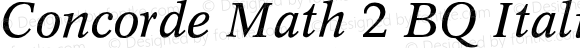 Concorde Math 2 BQ Italic