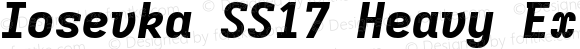 Iosevka SS17 Heavy Extended Italic