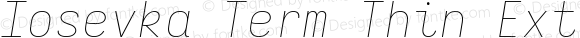 Iosevka Term Thin Extended Italic