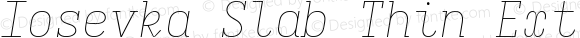 Iosevka Slab Thin Extended Italic