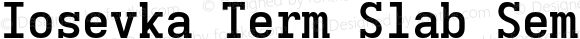 Iosevka Term Slab Semibold Extended