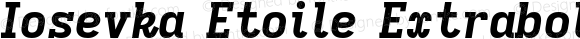 Iosevka Etoile Extrabold Italic