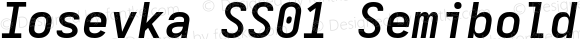 Iosevka SS01 Semibold Extended Italic