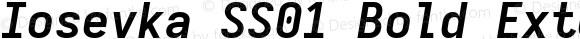 Iosevka SS01 Bold Extended Italic