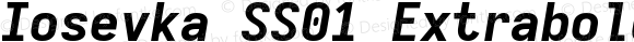 Iosevka SS01 Extrabold Extended Italic