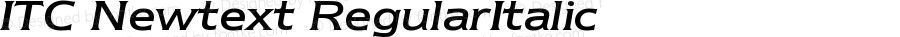 ITC Newtext Regular Italic