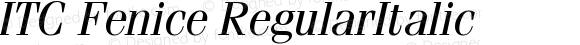 ITC Fenice RegularItalic